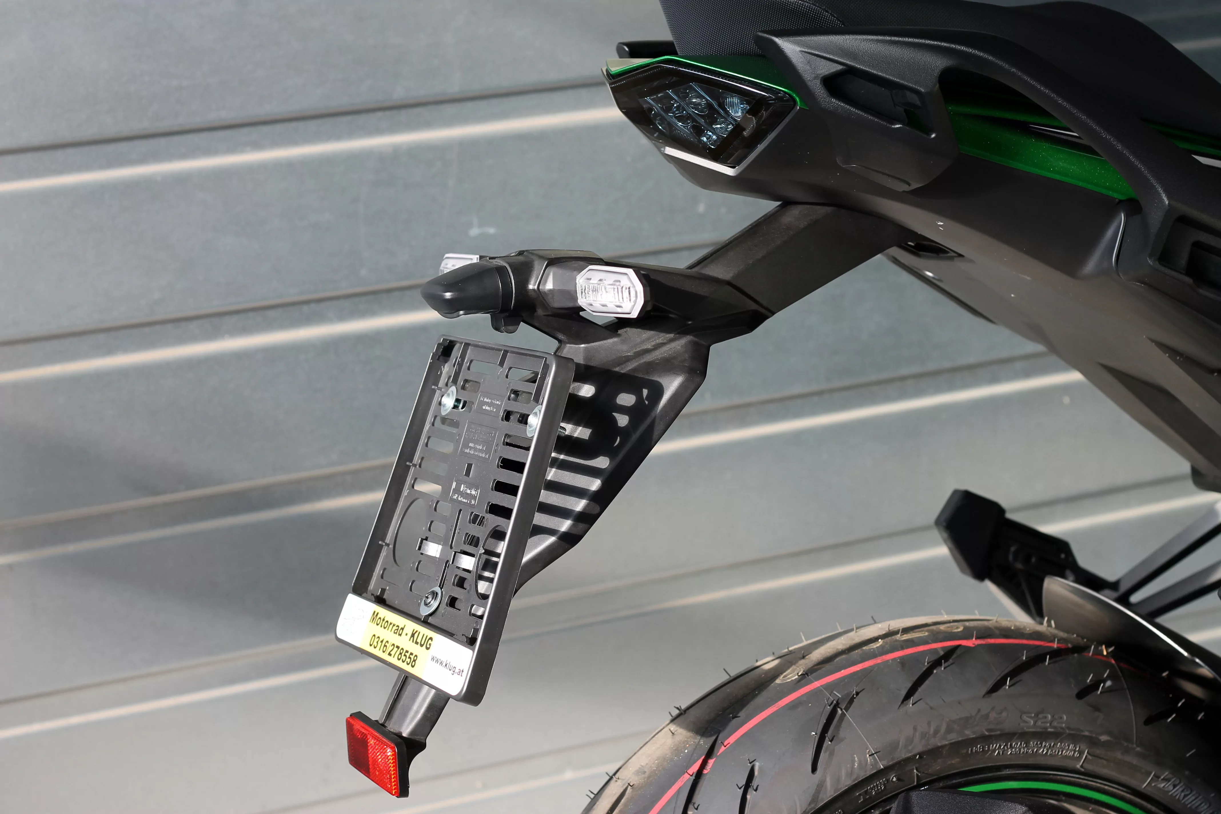 MG Biketec Kennzeichenhalter für Kawasaki Ninja 1000 SX ab 2020