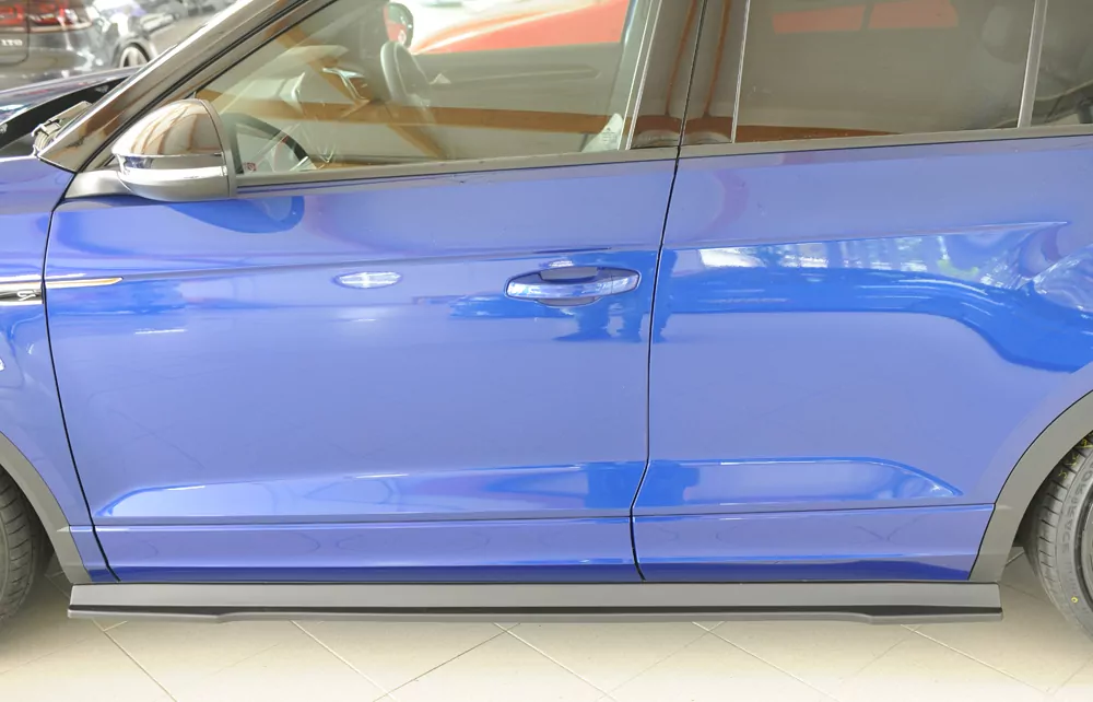 Rieger Seitenschweller links ansatz matt schwarz für VW T-Roc R (A1) 5-tür. 01.22- (ab Facelift)