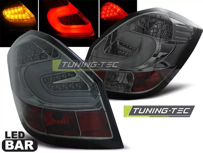 Led Bar Tail Lights Smoke Fits Skoda Fabia Ii 07- 06.14