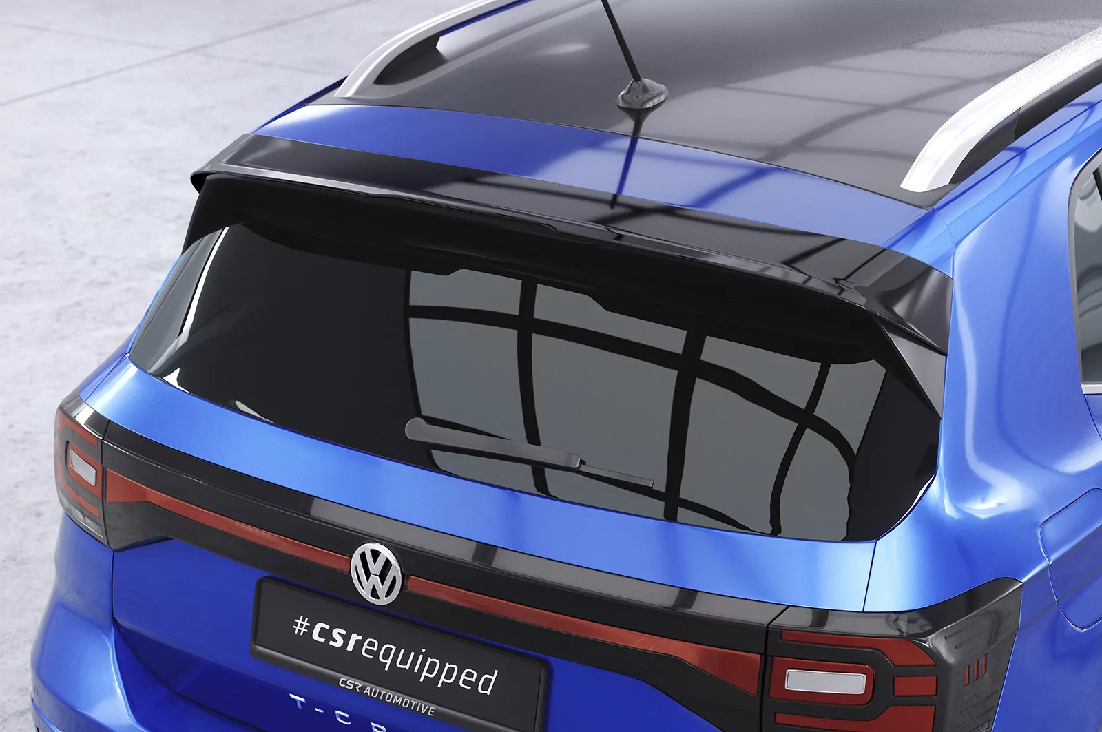 Heckflügel mit ABE für VW T-Cross HF596 Strukturiert (schwarz matt)