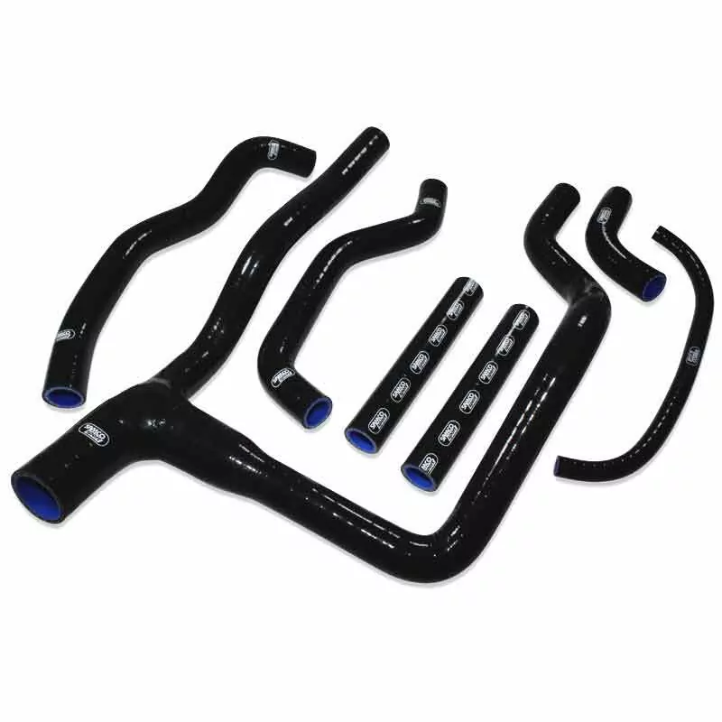 SAMCO SPORT Siliconschlauch Kit schwarz für Honda XRV750 Africa Twin Modelljahr 1993-2000