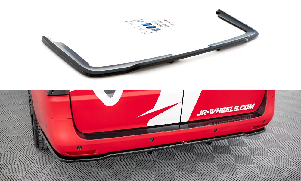 Mittlerer Cup Diffusor DTM Look Heck Ansatz Für Mercedes-Benz Vito / V W447 Facelift Schwarz Hochglanz