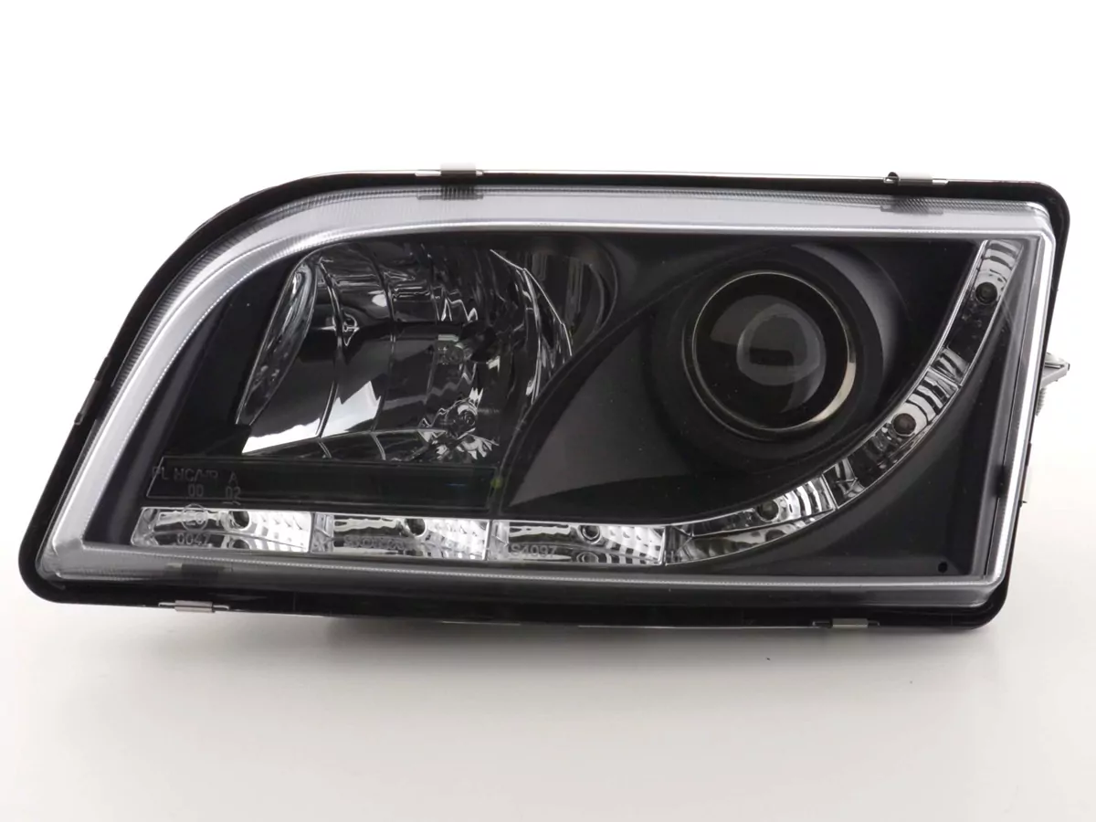 Scheinwerfer Set Daylight LED TFL-Optik Volvo S40/V40 Typ V Bj. 96-04 schwarz