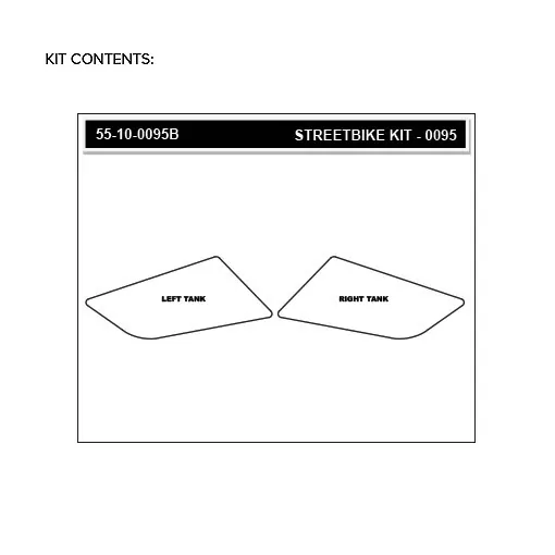 Stompgrip Traction Pad Volcano für Suzuki SFV650 Gladius 09-15 Schwarz