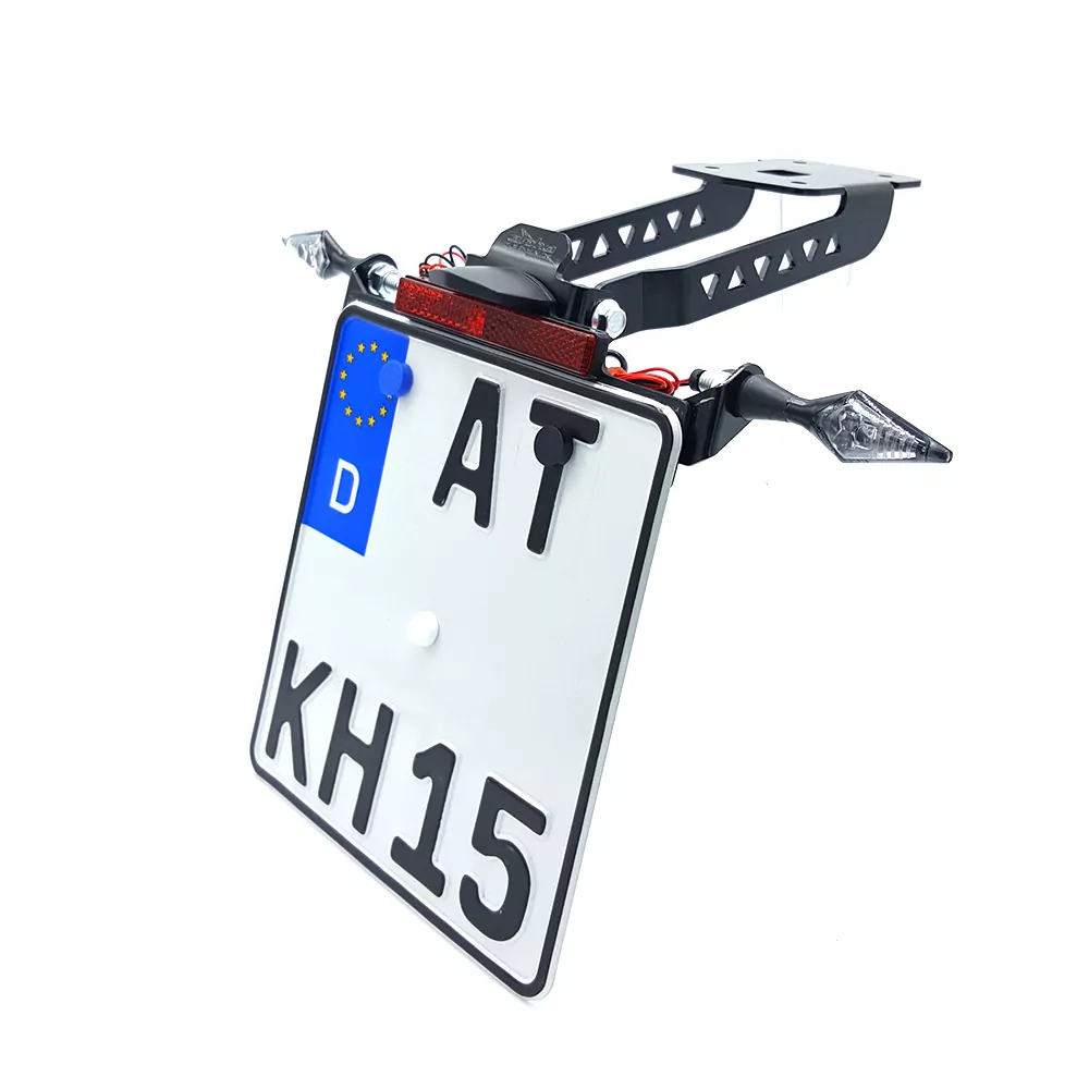 alpha Technik Kennzeichenhalter für Kawasaki Z650 und Ninja 650 ab Modelljahr 2017-