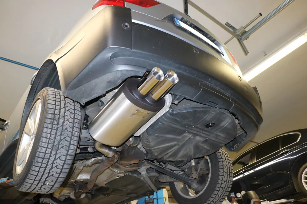 BMW X3 - X53  Endschalldämpfer auf original Vorschalldämpfer - 2x80 Typ 25
