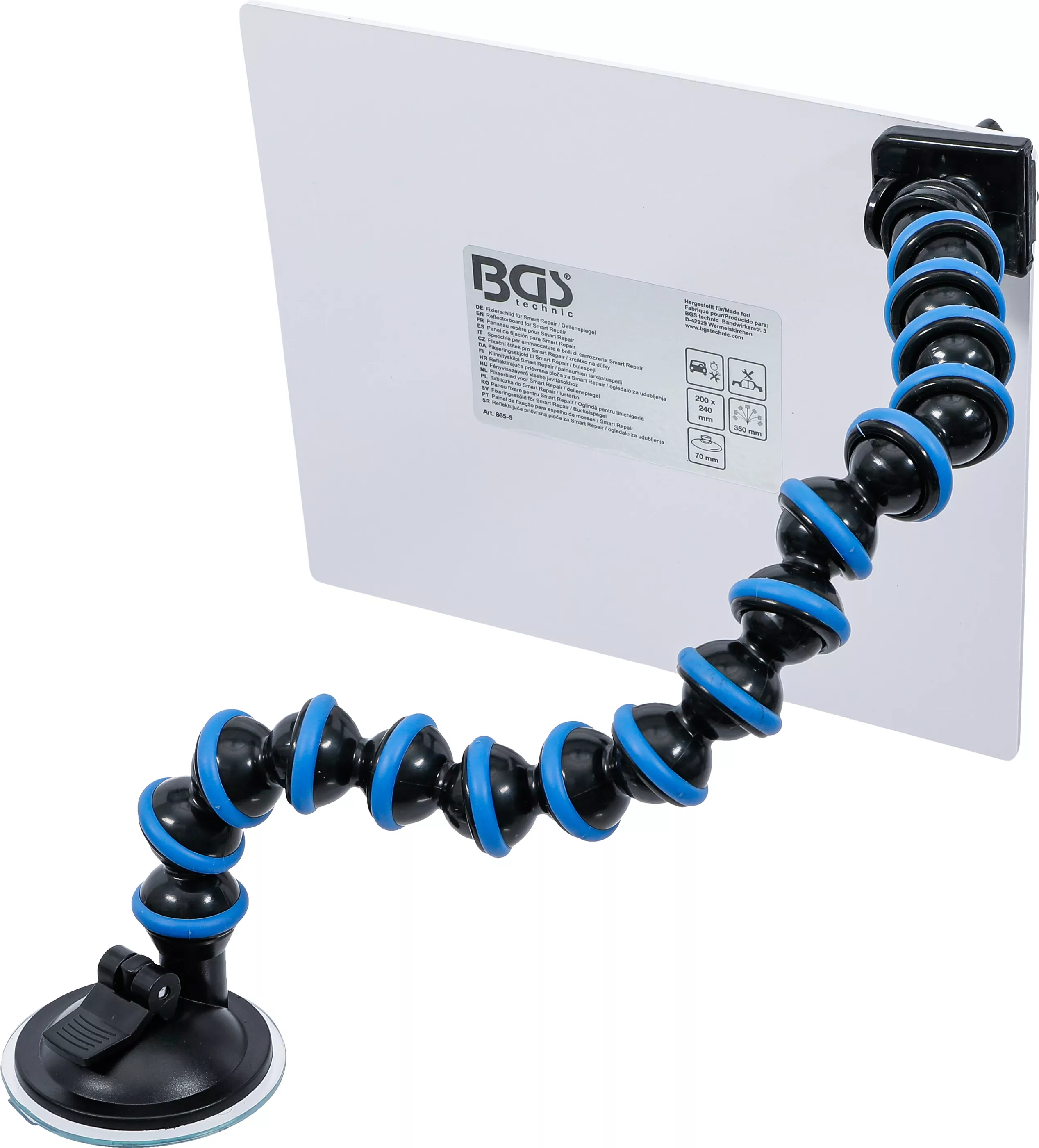 Fixierschild für Smart Repair / Dellenspiegel | weiß