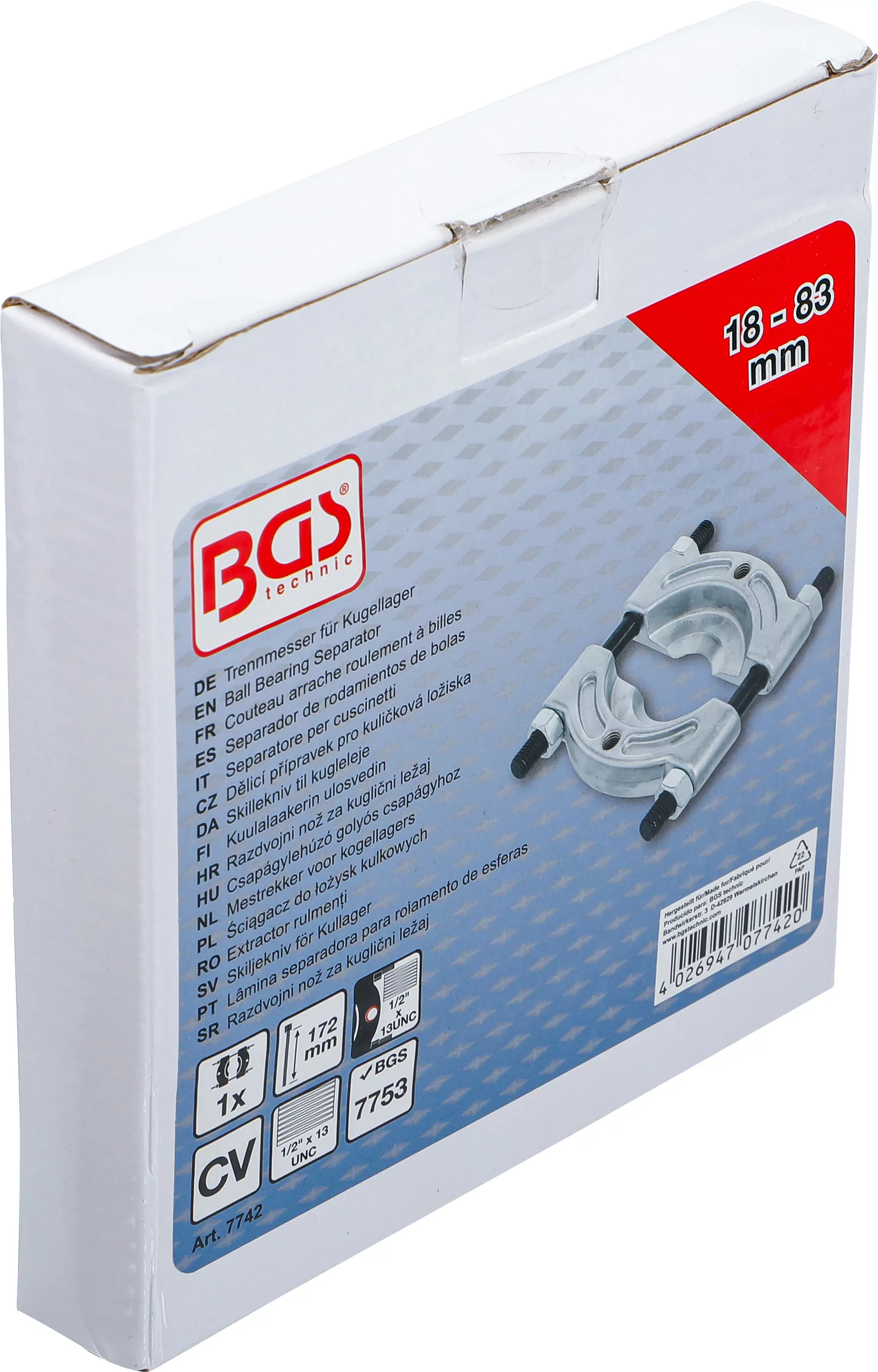 Trennmesser für Kugellager | 18 - 83 mm