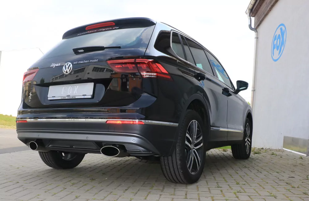 VW Tiguan II Benzin - 4motion  Endschalldämpfer Ausgang rechts/links - 160x90 Typ 38 rechts/links