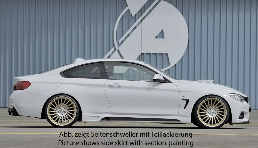 Rieger Seitenschweller rechts    carbon look für BMW 4er F33  (3C) Cabrio 07.15- (ab Facelift) LCI