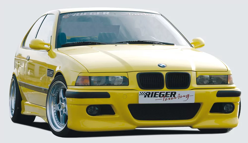 Rieger Spoilerstoßstange M3-Look für BMW 3er E36 - Coupé  -> inkl. 2 Rieger Lüftungsschächte carbon optik