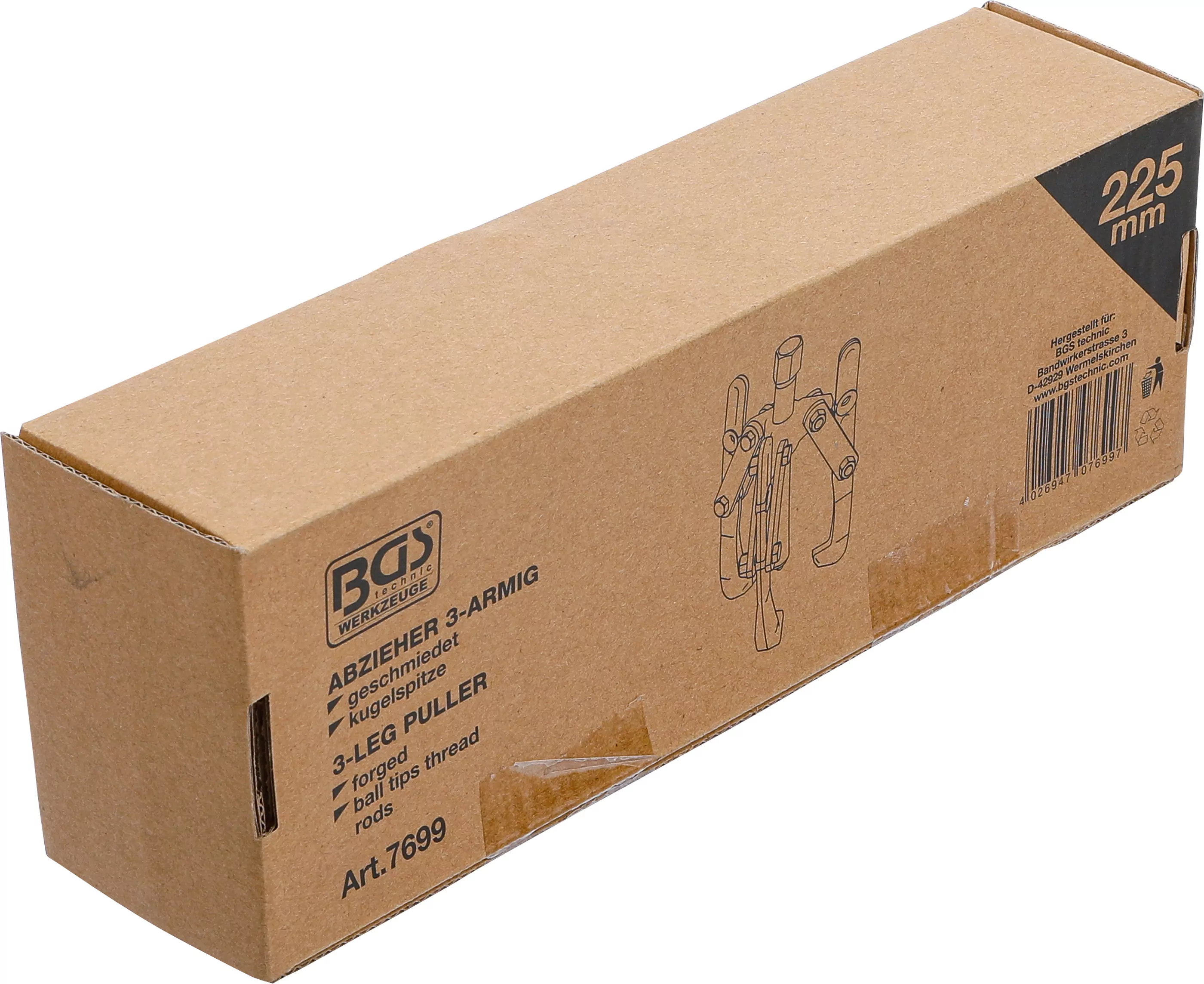 Außen-/Innenabzieher, 3-armig | 40 - 210 mm