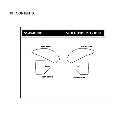Stompgrip Traction Pad Volcano für Yamaha MT-10 17-21 Schwarz
