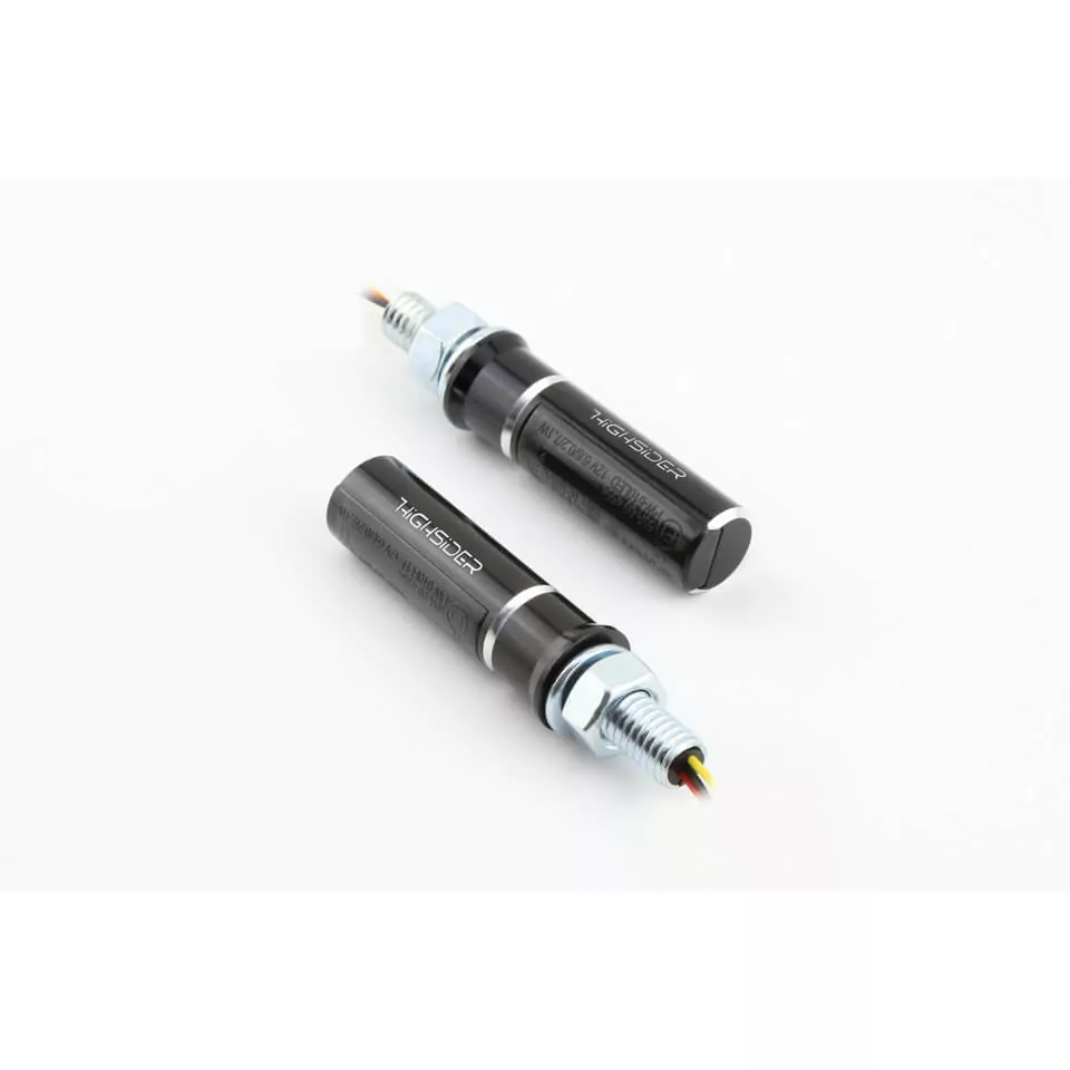 HIGHSIDER pro Conero LED Rück-, Bremslicht, Blinker Schwarz/Getönt 3in1, E-Geprüft (Paar)