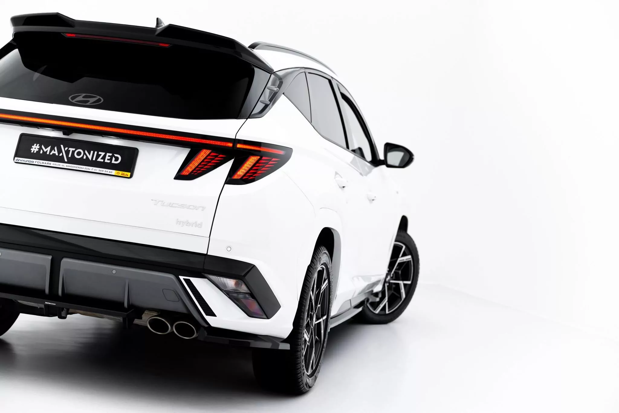 Mittlerer Cup Diffusor DTM Look Heck Ansatz Für Hyundai Tucson N-Line Mk4 Facelift 