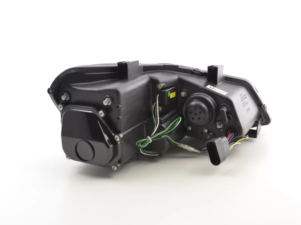Scheinwerfer Set Daylight LED TFL-Optik VW Polo Typ 6R Bj. 2010- schwarz für Rechtslenker