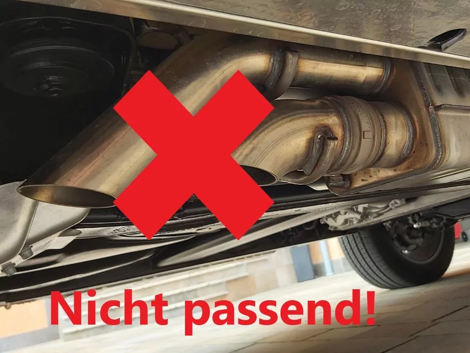 Mercedes G-Klasse G500 310kW - 463  Endrohr zum anstecken - 2x115x85 Typ 38 rechts und links unterm Trittbrett