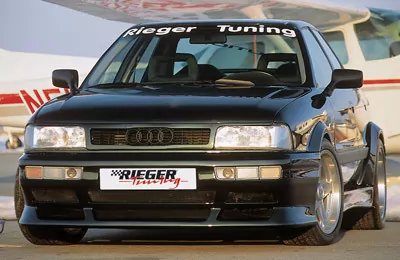 Rieger Spoilerstoßstange Breitbau II für Audi 80 Typ 89 - Lim.  ohne Gutachten! carbon optik