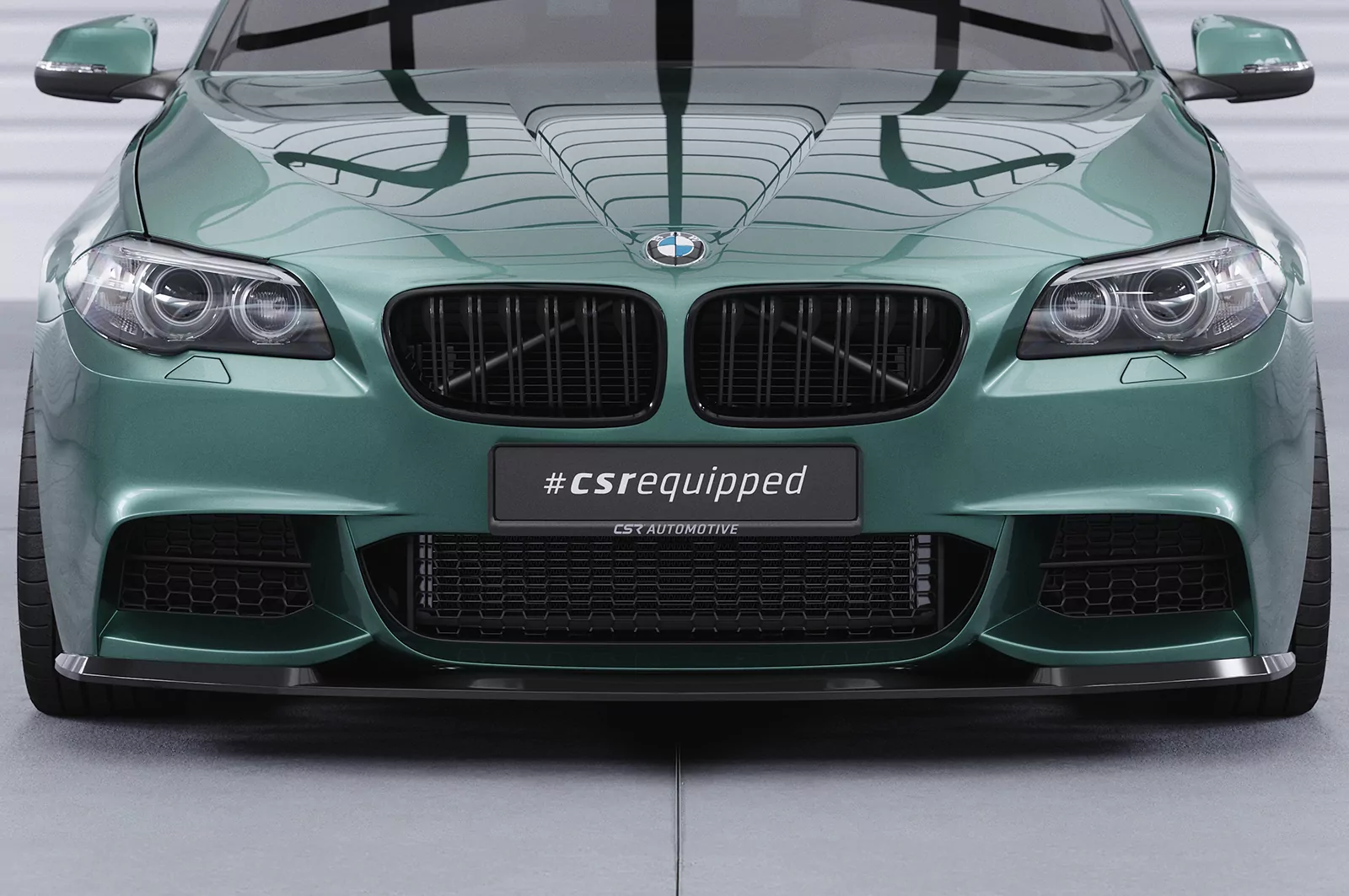 Cup-Spoilerlippe mit ABE für BMW 5er F10 / F11 M-Paket CSL412 Strukturiert (schwarz matt)