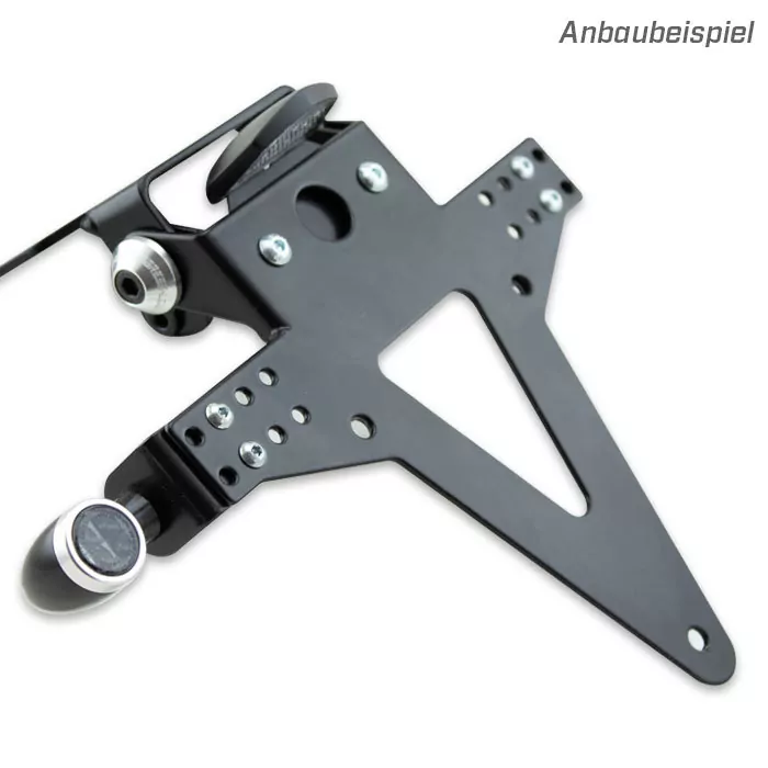 Led-kennzeichenbeleuchtung | Speed | Abs| Schwarz| Maße: B 45,6 X H 11,8 X T 28,8 Mm | E-geprüft