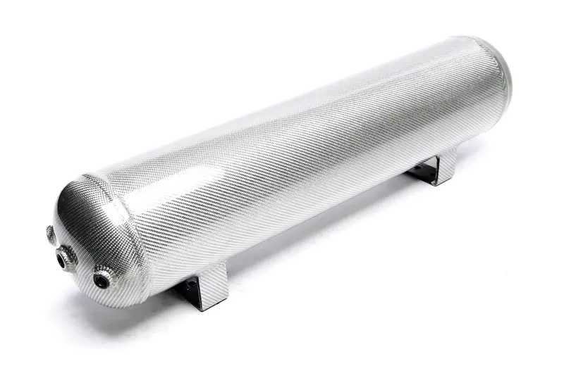 TA Technix Lufttank 19 Liter / Lufttank silber mit echt Carbon Furnier