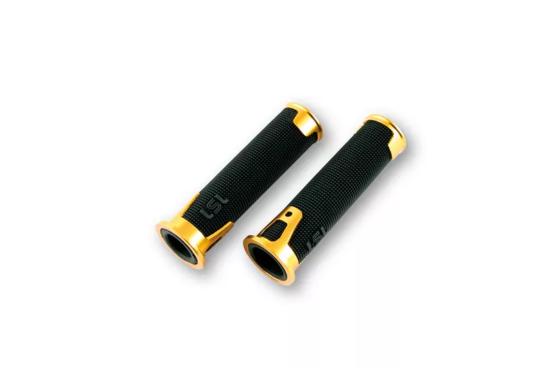 LSL ERGONIA handlebar grip rubber, 7/8 inch (22,2 mm), 125 mm, gold