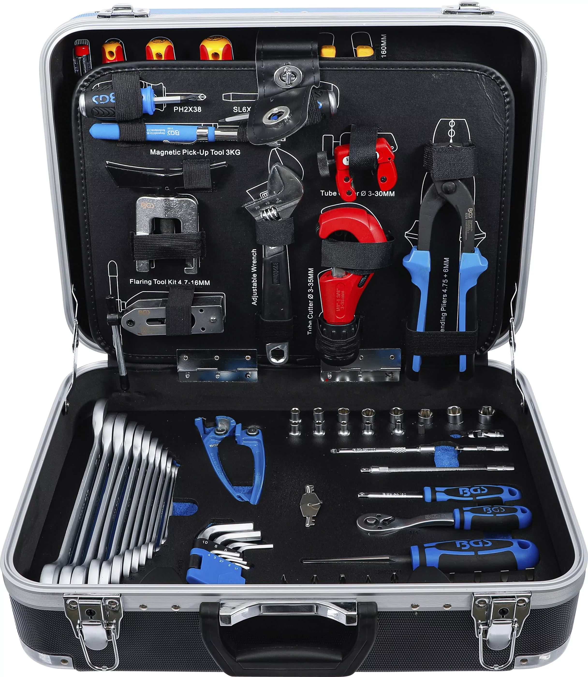 Kälte-/Klima-Werkzeugkoffer | 86-tlg.