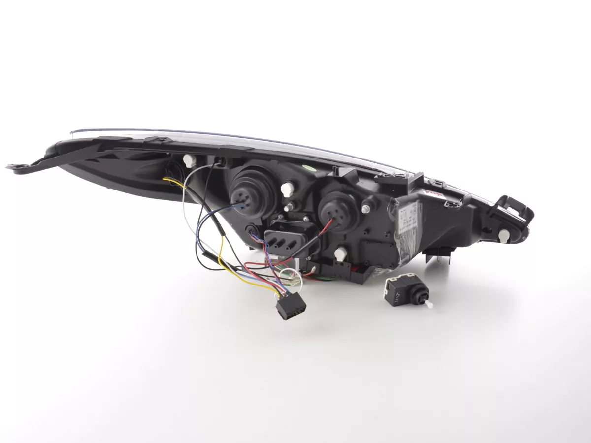 Scheinwerfer Set Daylight LED Tagfahrlicht Peugeot 207 Bj. 06- schwarz für Rechtslenker