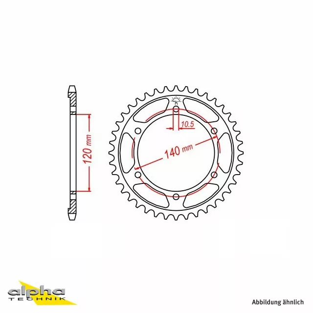 EK-Chain Kettensatz 530DEX für Kawasaki ZXR750 Modelljahr 1989 Typ ZX750H1