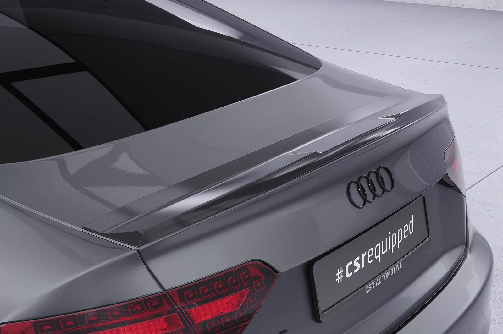 Heckflügel mit ABE für Audi RS5 (8T) Coupe HF125 Schwarz Strukturiert