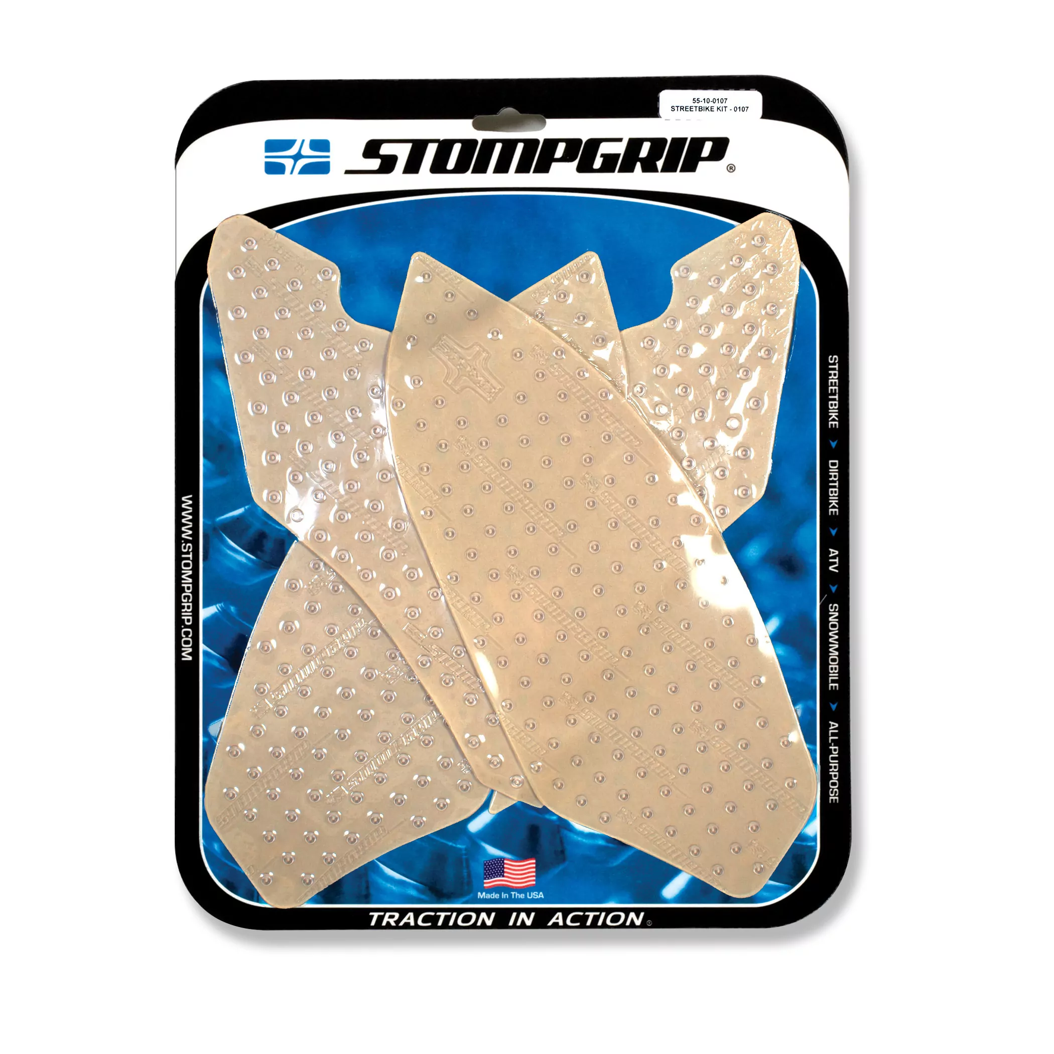 Stompgrip Traction Pad Volcano für BMW S 1000 RR 15-19 Klar