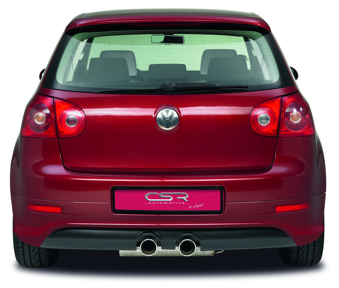 Heckansatz für VW Golf 5 Steilheck HA060 Strukturiert (schwarz matt)