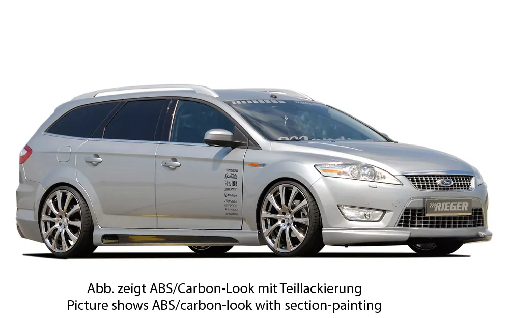 Rieger Seitenschweller rechts  SG-Design matt schwarz für Ford Mondeo (BA7) Lim. 10.10-09.14 (ab Facelift)