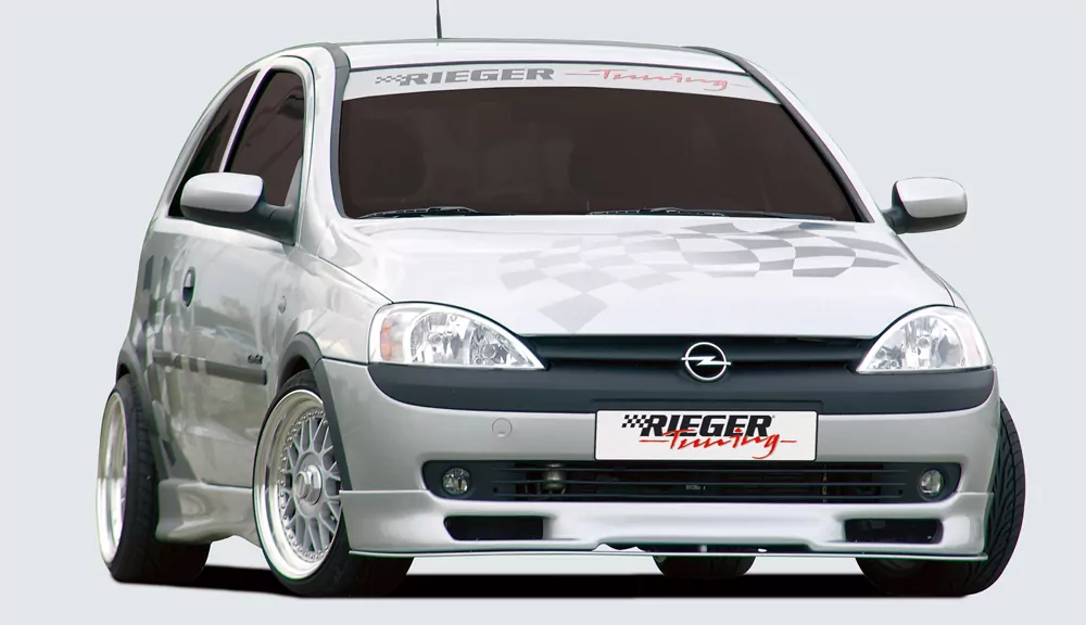 Rieger Spoilerlippe für Opel Corsa C | 5-tür. 09.00-05.03 (bis Facelift) bis Mod. 2002