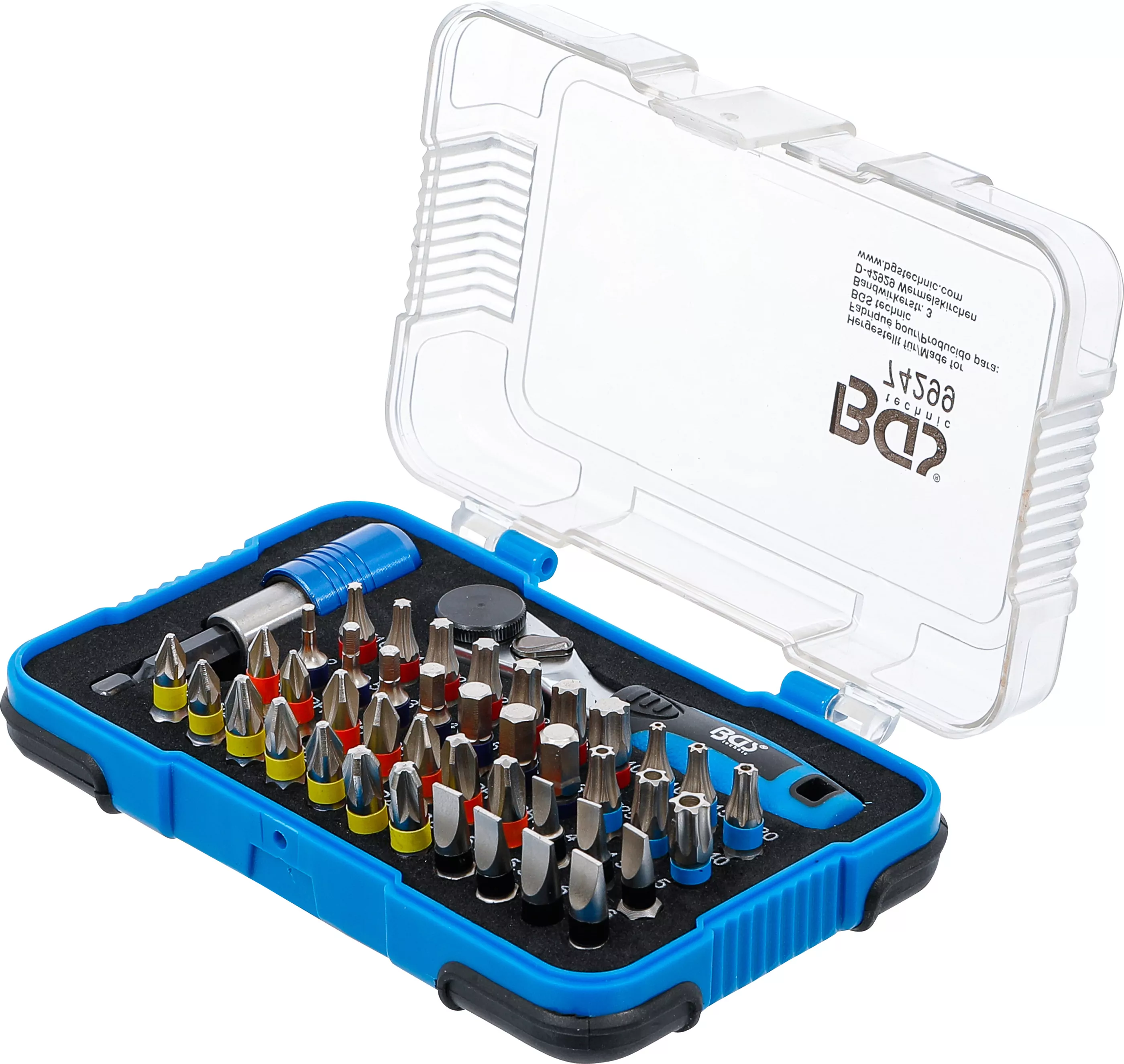 Color-Bit-Satz | mit Bit-Knarre | Antrieb Außensechskant 6,3 mm (1/4") | 43-tlg.