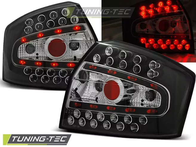 Led Tail Lights Black Fits Audi A4 8e 10.00-10.04 Sedan