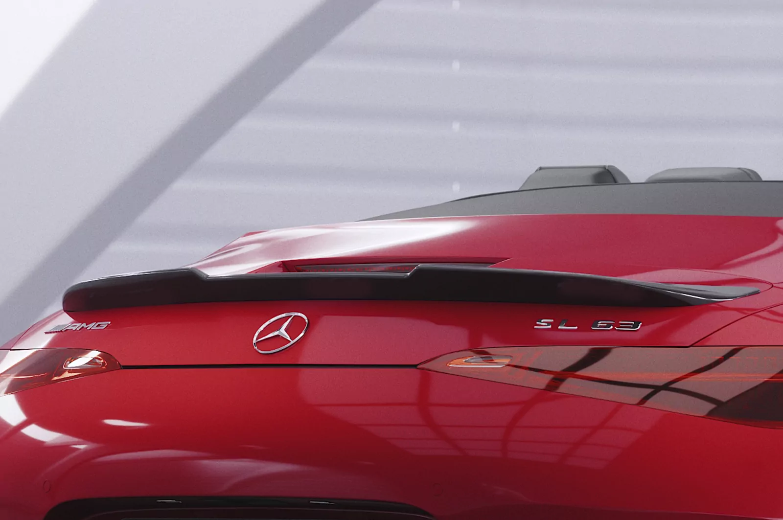 Heckflügel mit ABE für Mercedes-Benz SL 43 / 55 / 63 AMG HF027 Schwarz Strukturiert