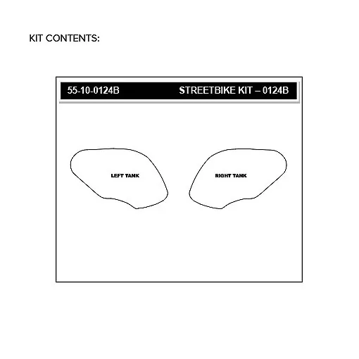 Stompgrip Traction Pad Volcano für Ducati Monster 797 17-20 Schwarz