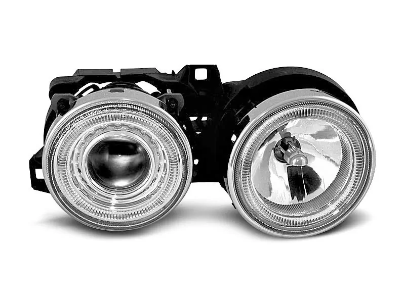 HEADLIGHTS ANGEL EYES CHROME fits BMW E30 11.82-06.94