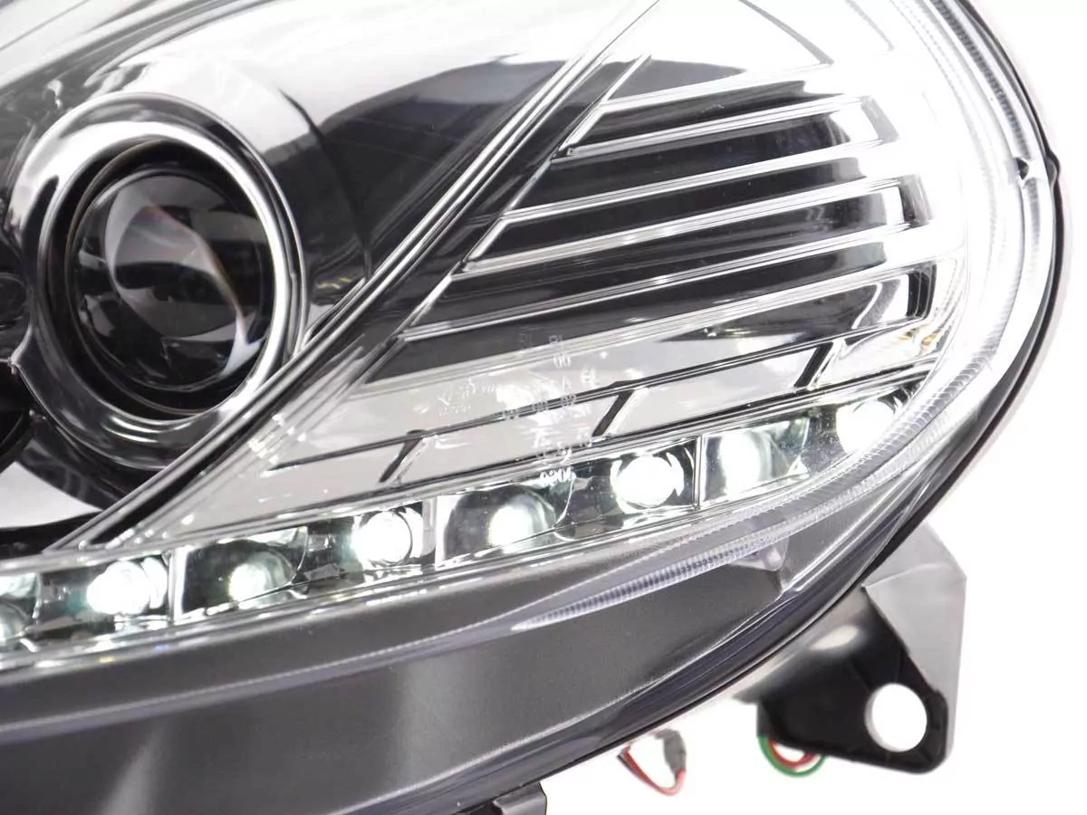 Scheinwerfer Set Daylight LED Tagfahrlicht Fiat Punto Evo Bj. 09- chrom