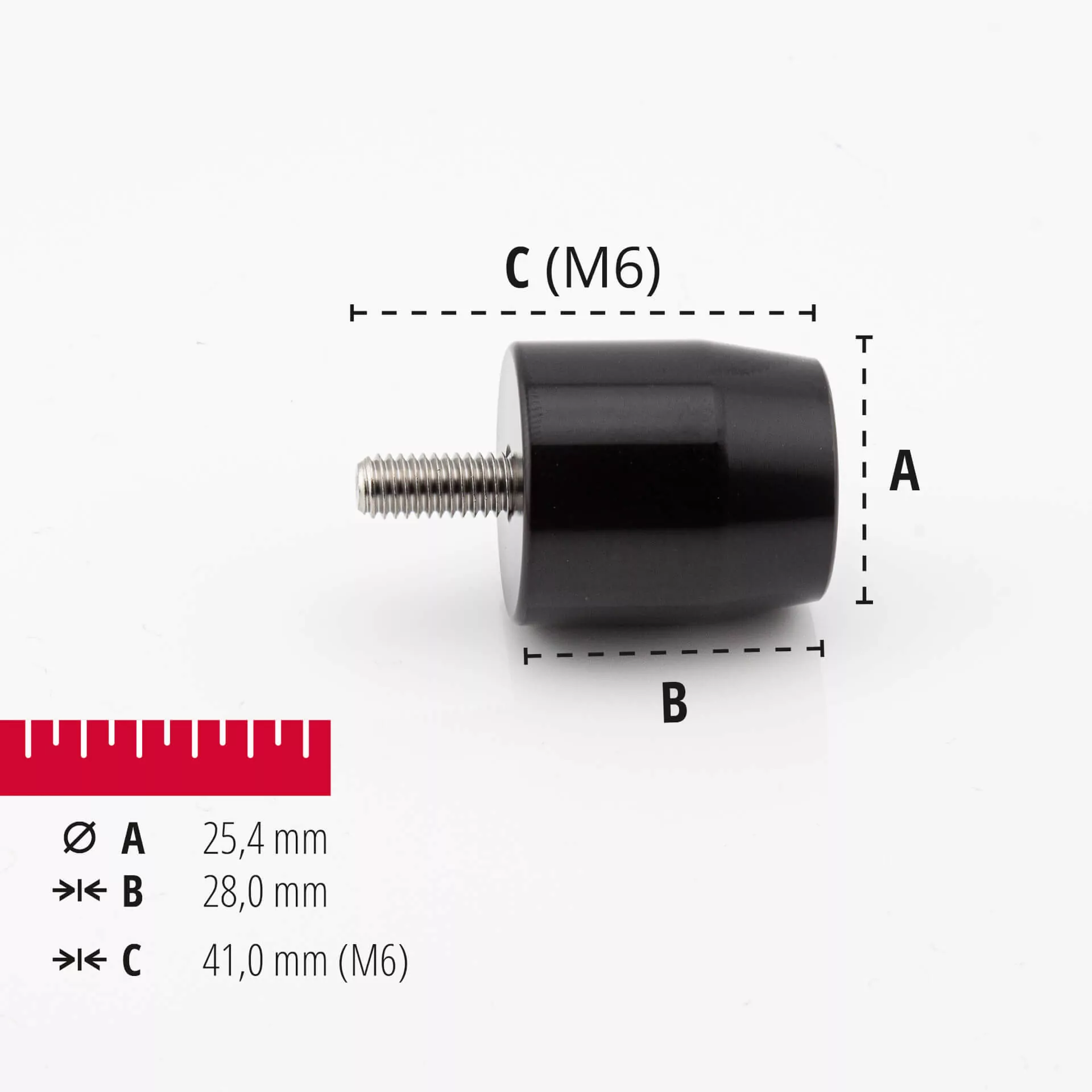 HIGHSIDER pro Lenkergewichte Schwarz M6 Suzuki (Paar)