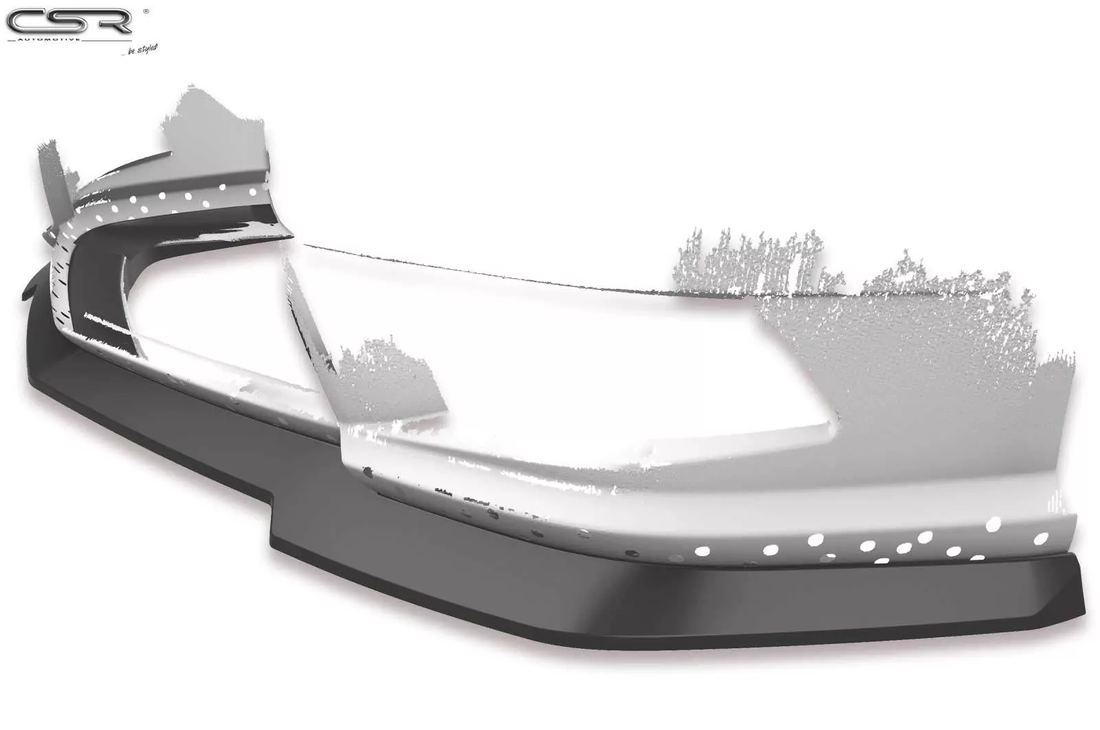 Cup-Spoilerlippe mit ABE für Mercedes Benz CLS C218 / X218 AMG-Line CSL416-M Carbon Look (matt)