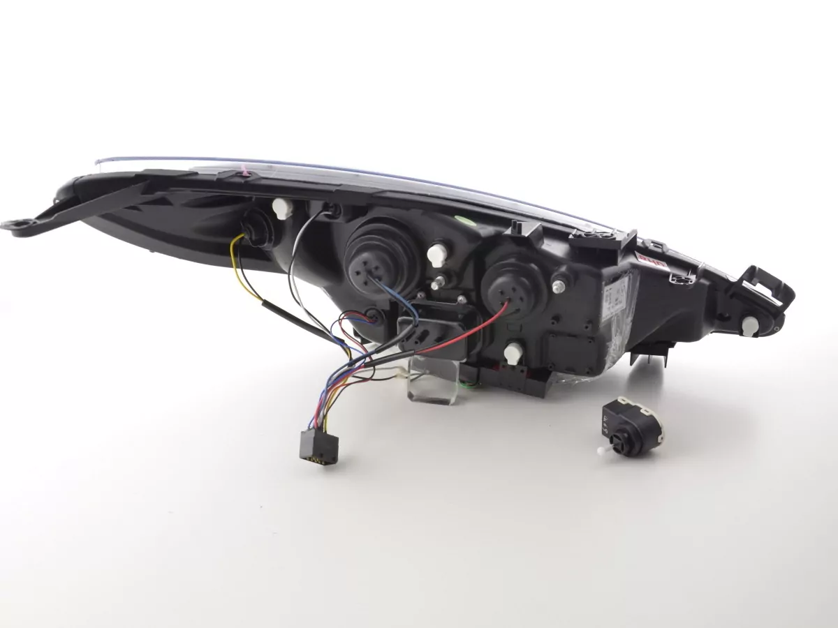 Scheinwerfer Set Daylight LED Tagfahrlicht Peugeot 207 Bj. 06- chrom für Rechtslenker