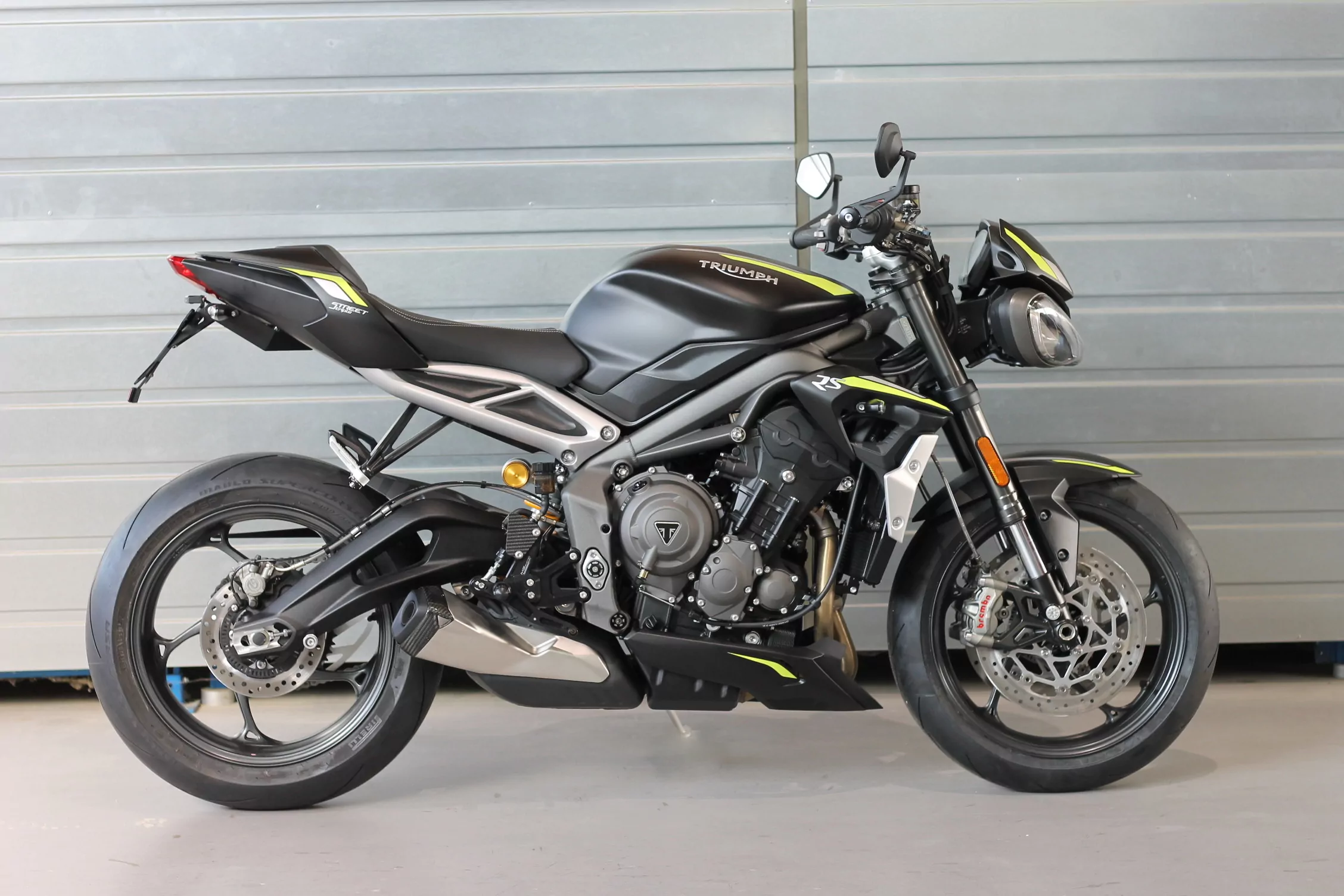 MG Biketec Sportfussrastenanlage / Rastenanlage / Fußrastenanlage mit ABE, gültig in D - A - CH für Triumph Street Triple 765 R / RS ab 2017-2019