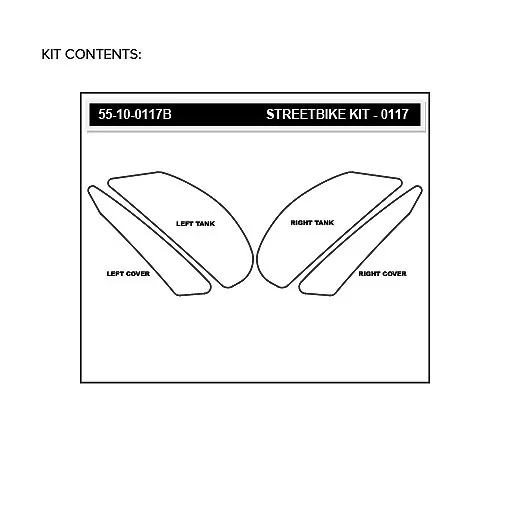 Stompgrip Traction Pad Volcano für Kawasaki Z800 13-16 Schwarz