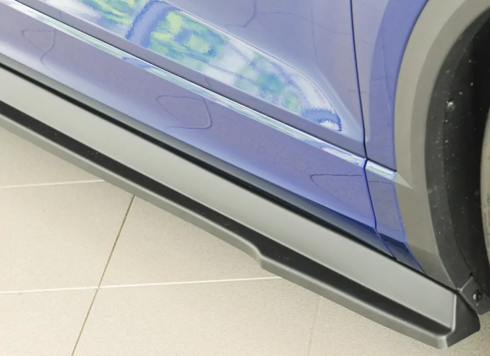 Rieger Seitenschweller rechts ansatz matt schwarz für VW T-Roc R (A1) 5-tür. 01.22- (ab Facelift)