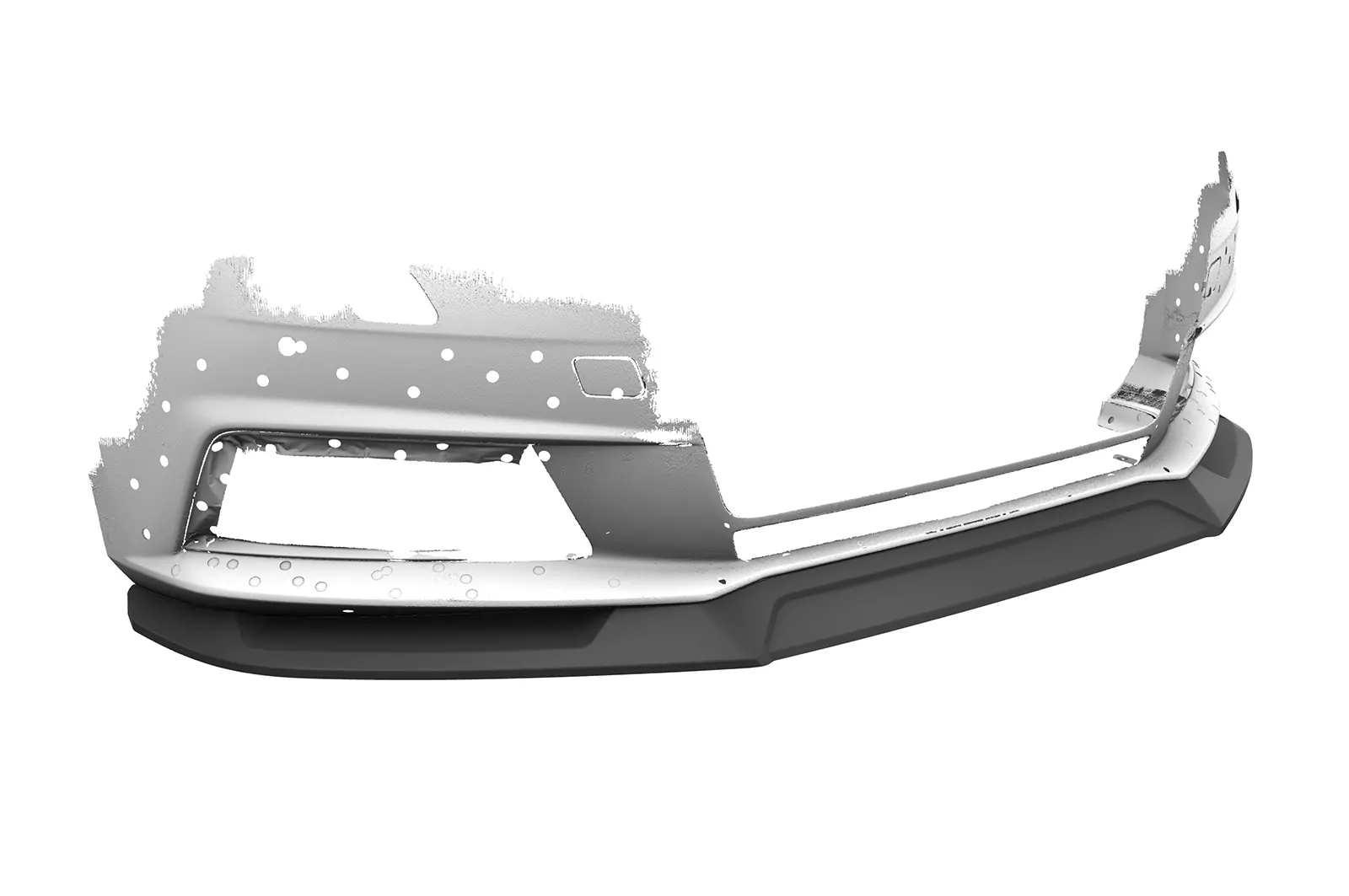 Cup-Spoilerlippe mit ABE für Audi A4 B9 (Typ 8W) CSL387 Strukturiert (schwarz matt)