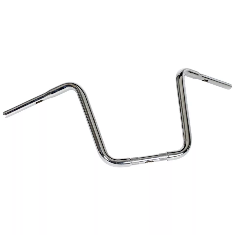 HIGHWAY HAWK Narrow Apehanger 1 inch handlebars with 3 holes, 860mm wide 350mm high, chrome