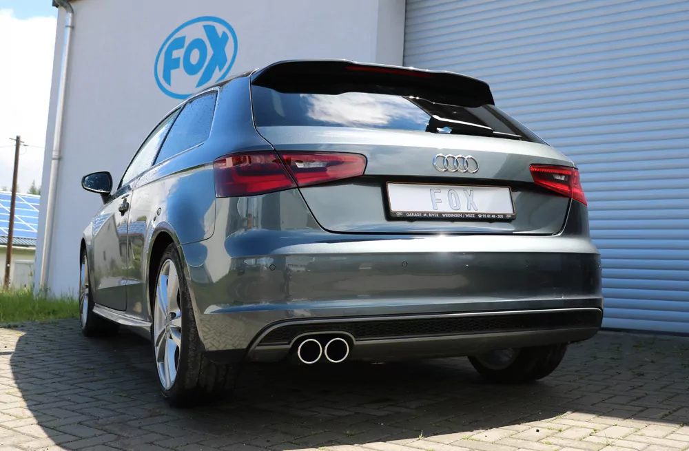 Audi A3 - 8V 3-türer + S-Line  Endschalldämpfer einseitig - 2x80 Typ 16