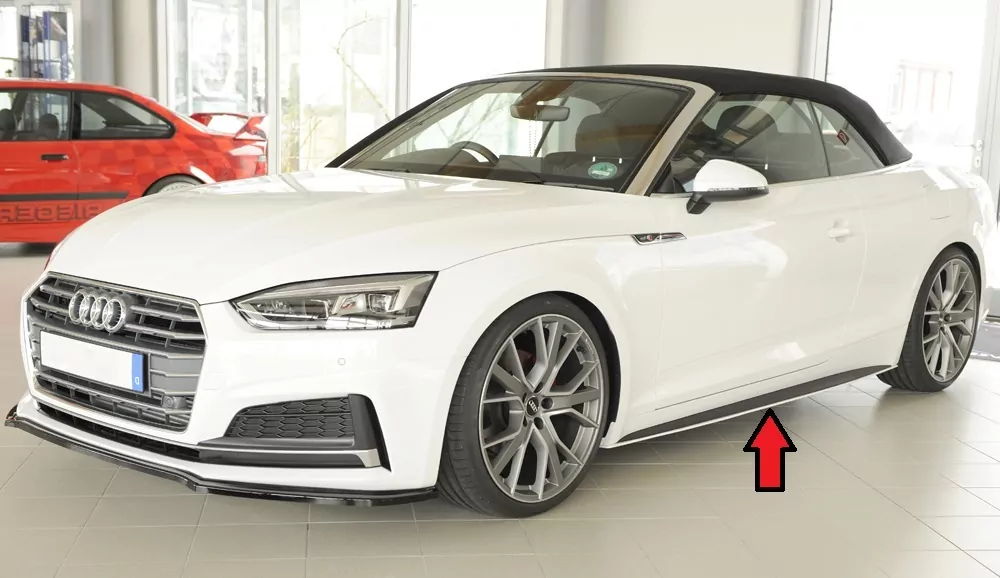 Rieger Seitenschwelleransatz für Audi A5 S5 (B9/F5) | Cabrio 11.16-12.19 (bis Facelift) nur für S-Line-Schweller